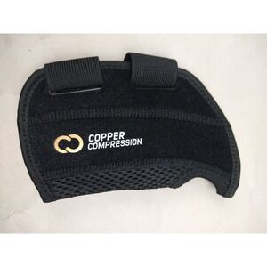 COPPER COMPRESSION Wrist Brace Left Hand S/M‎ Unisex; Black